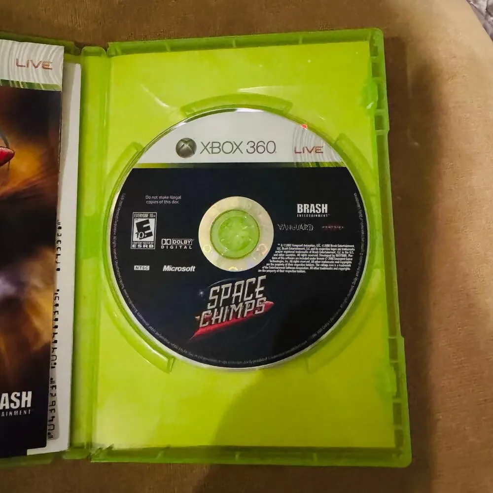 Space Chimps Microsoft XBOX 360 Video Game with Manual